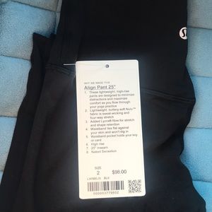 Brand new Lululemon Align Leggings 25”
